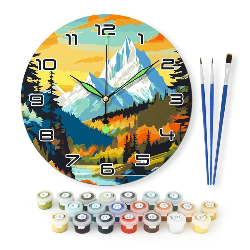 Paint by Numbers Clock Kit