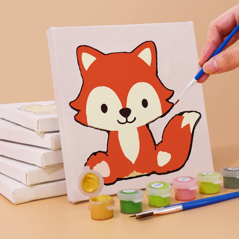 Adorable Animals - 6 Mini Paintings