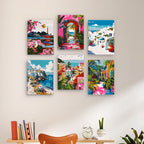 Coastal Escapes - 6 Mini Paintings