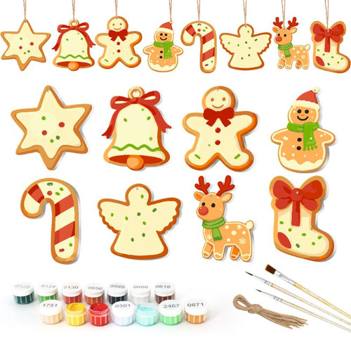 Christmas Cookie Delights Ornaments Paint by Numbers