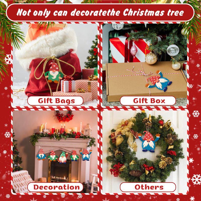 Festive Christmas Gnomes Ornaments Paint by Numbers