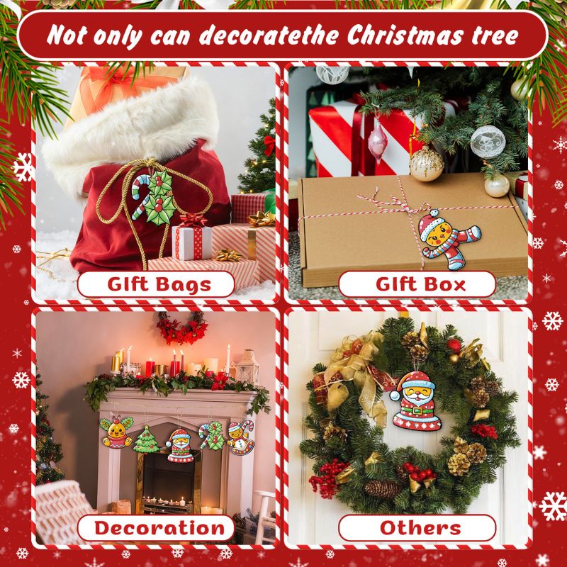 Jolly Christmas Friends Ornaments Paint by Numbers