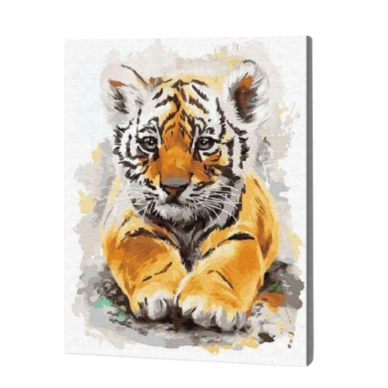 Baby Tiger Paint by Numbers