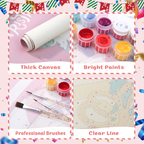 Birthday Candles Hanging Scroll Paint by Numbers Kit
