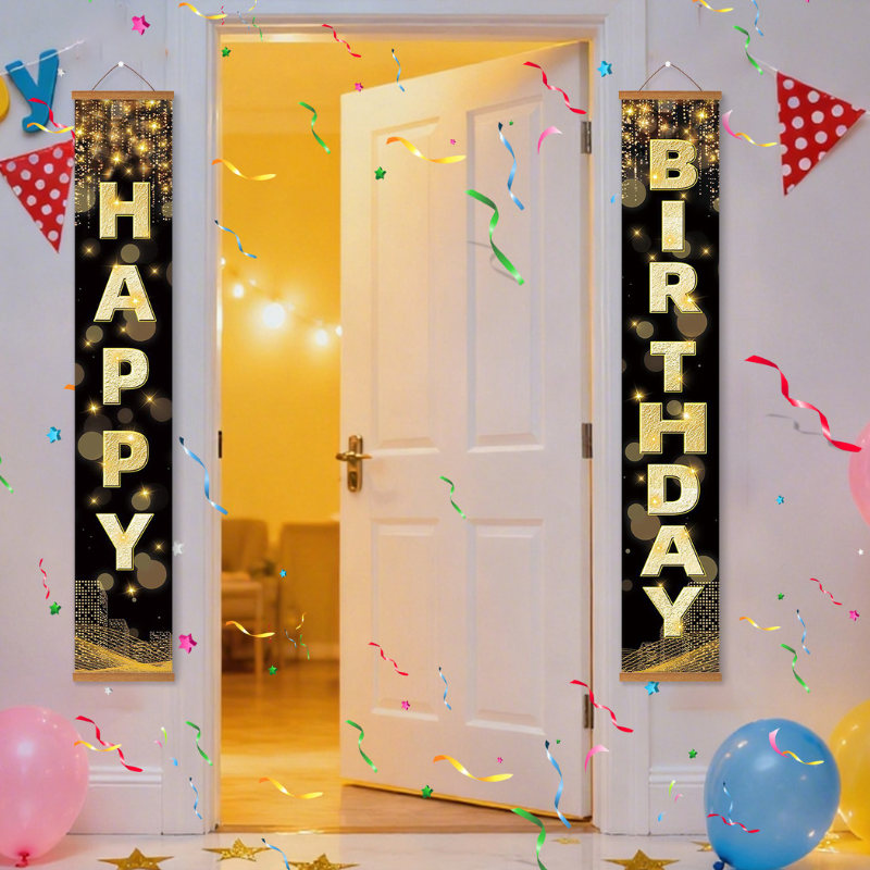 Birthday Wishes Hanging Scroll Paint by Numbers Kit