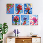 Blooming Skies - 6 Mini Paintings