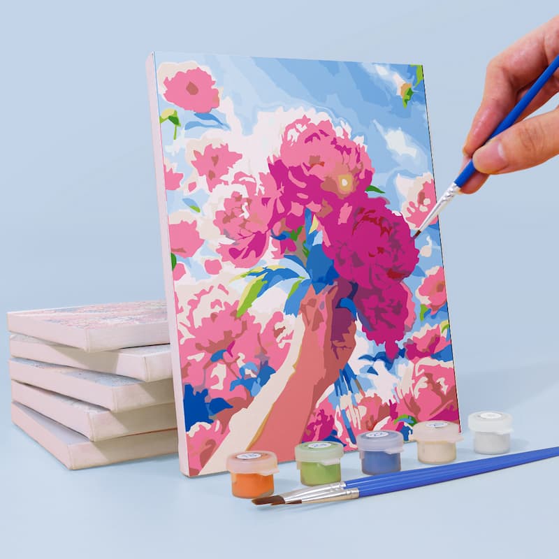 Blooming Skies - 6 Mini Paintings