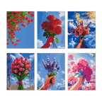 Blooming Skies - 6 Mini Paintings