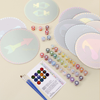 Bold Zodiac Designs 12-Pieces Paint by Numbers Placemat