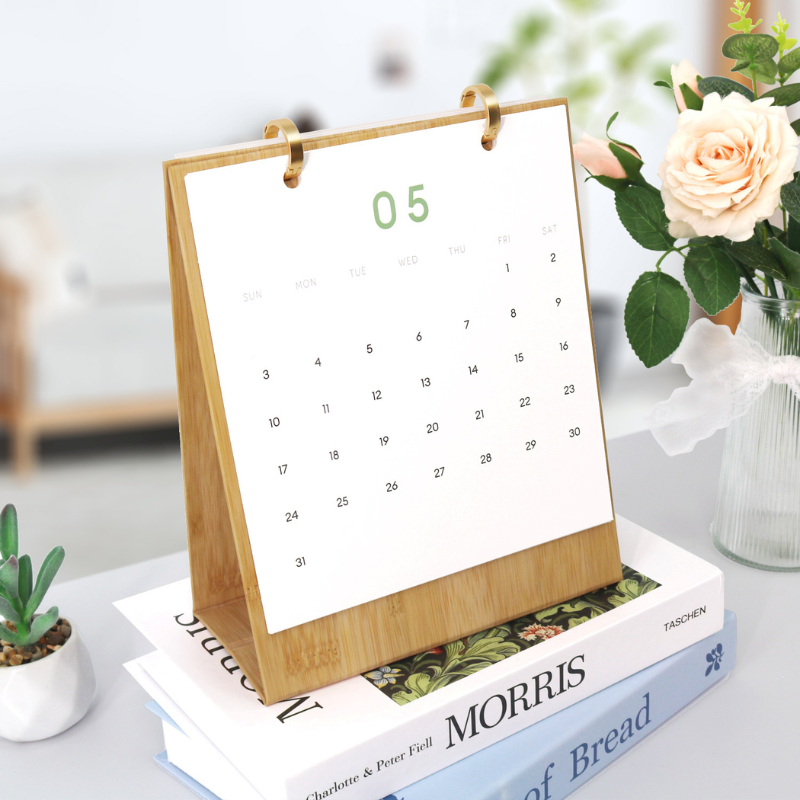 Botanical Leaves Paint by Numbers Desk Calendar