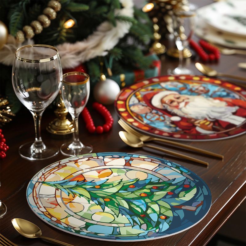 Christmas Cheer 6-Piece Paint by Numbers Placemat