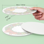 Christmas Greenery 4-Pieces Paint by Numbers Placemat