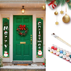 Christmas Greetings Hanging Scroll Paint by Numbers Kit