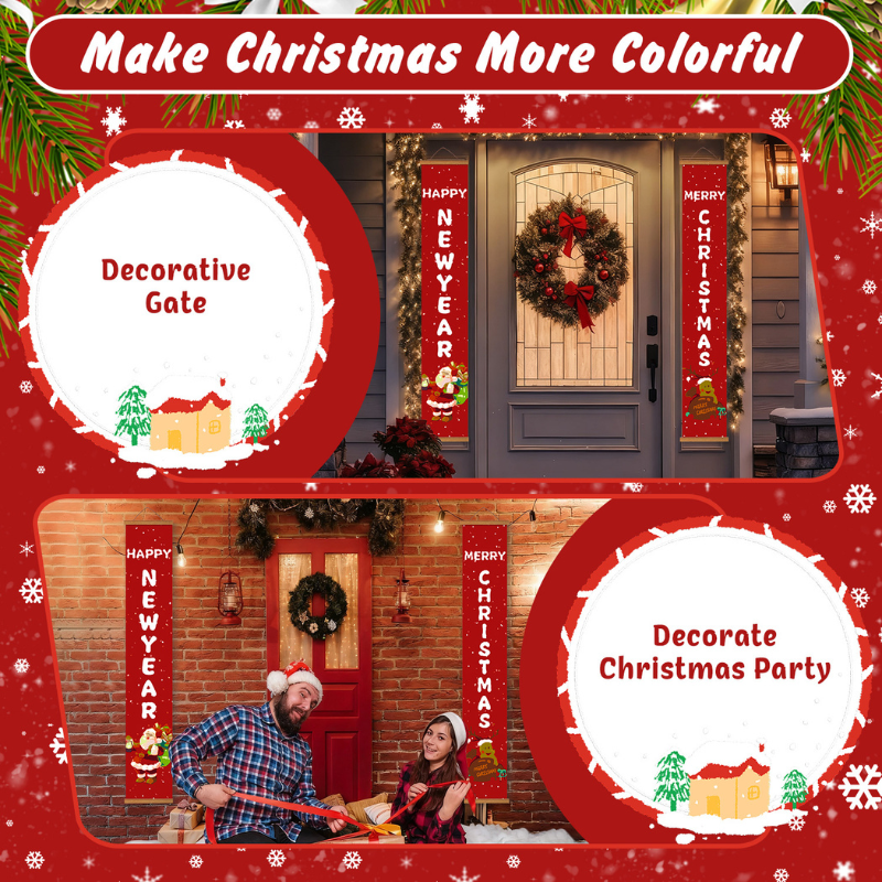 Christmas & New Year Hanging Banner Paint by Numbers Kit