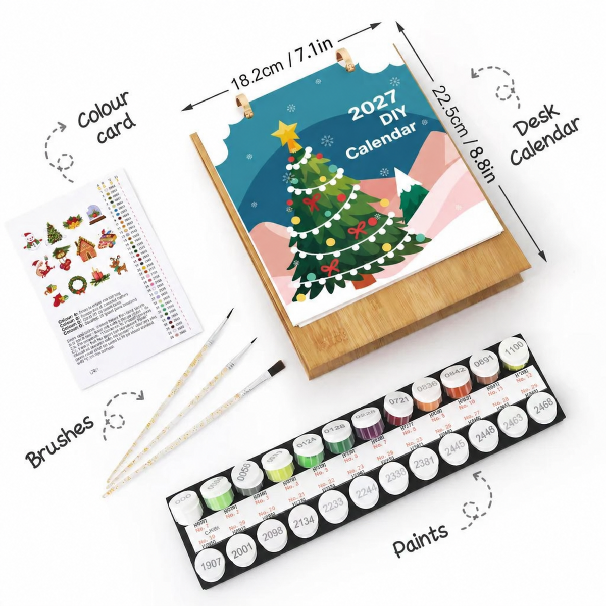 Christmas Tree Paint by Numbers Calendar