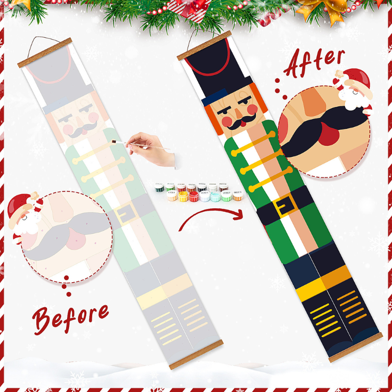 Classic Nutcracker Hanging Scroll Paint by Numbers Kit