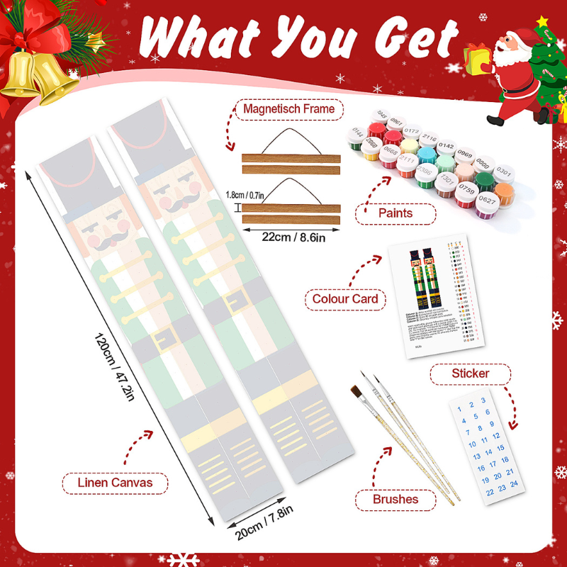 Classic Nutcracker Hanging Scroll Paint by Numbers Kit