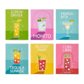 Cocktail Vibes - 6 Mini Paintings