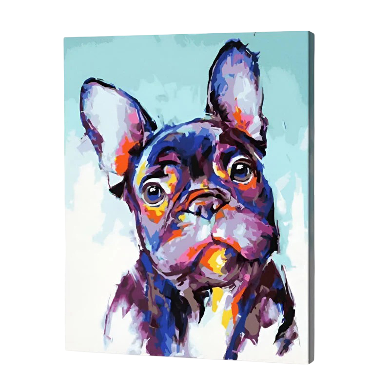 Colorful Pup Paint by Numbers