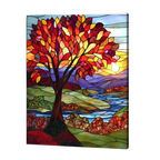 Crimson Sunset Valley Paint by Numbers
