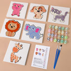 Cute Animal Friends - 6 Mini Paintings