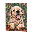 Cute Dog Puppy Paint by Numbers
