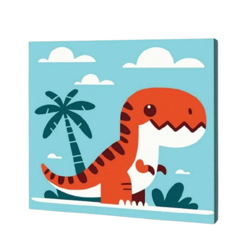 Dino Adventure, Kids Paint By Numbers
