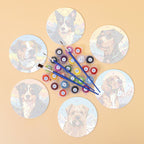 Dog Portrait Paint by Numbers Coasters