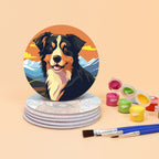 Dog Portrait Paint by Numbers Coasters