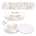 Dog Portrait Paint by Numbers Coasters