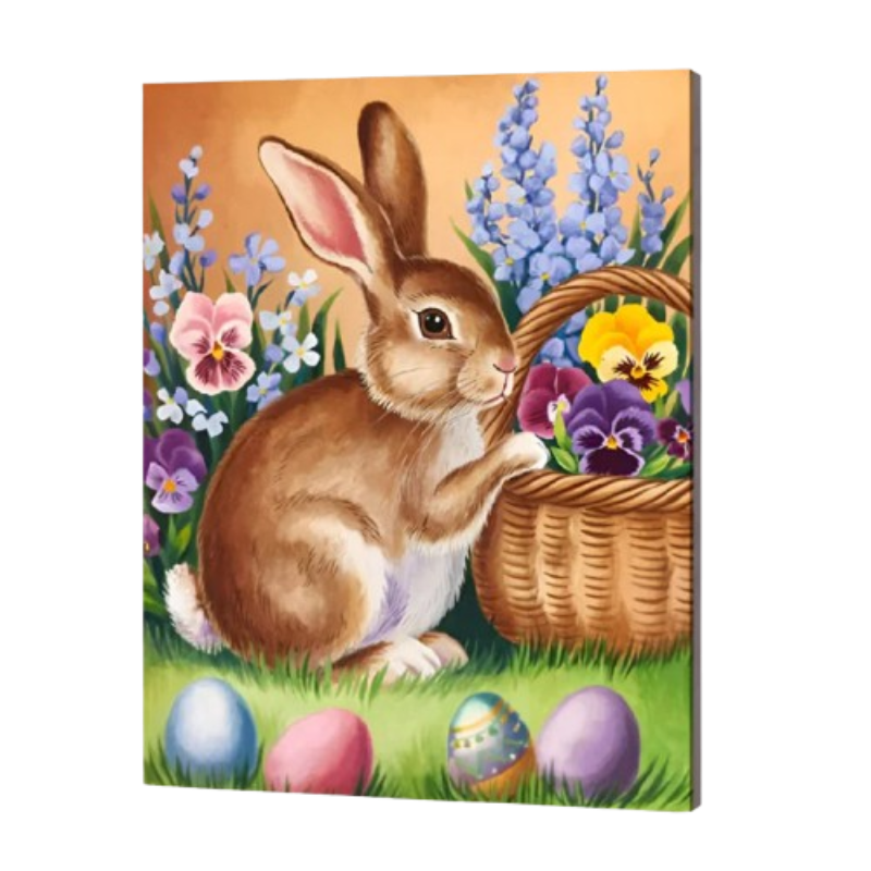 Easter Bunny Delight Paint by Numbers