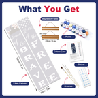 Freedom & Brave Hanging Scroll Paint by Numbers Kit