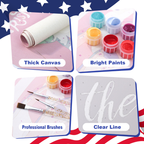 Freedom & Brave Hanging Scroll Paint by Numbers Kit