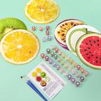 Fresh & Fruity 6-Piece Paint by Numbers Placemat