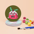Funny Christmas Characters Paint by Numbers Coasters