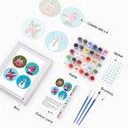 Funny Christmas Characters Paint by Numbers Coasters
