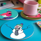 Funny Christmas Characters Paint by Numbers Coasters