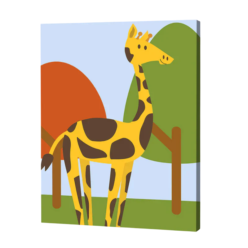 Giraffe Paint by Numbers for Kids