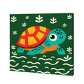 Happy Turtle, Kids Paint By Numbers