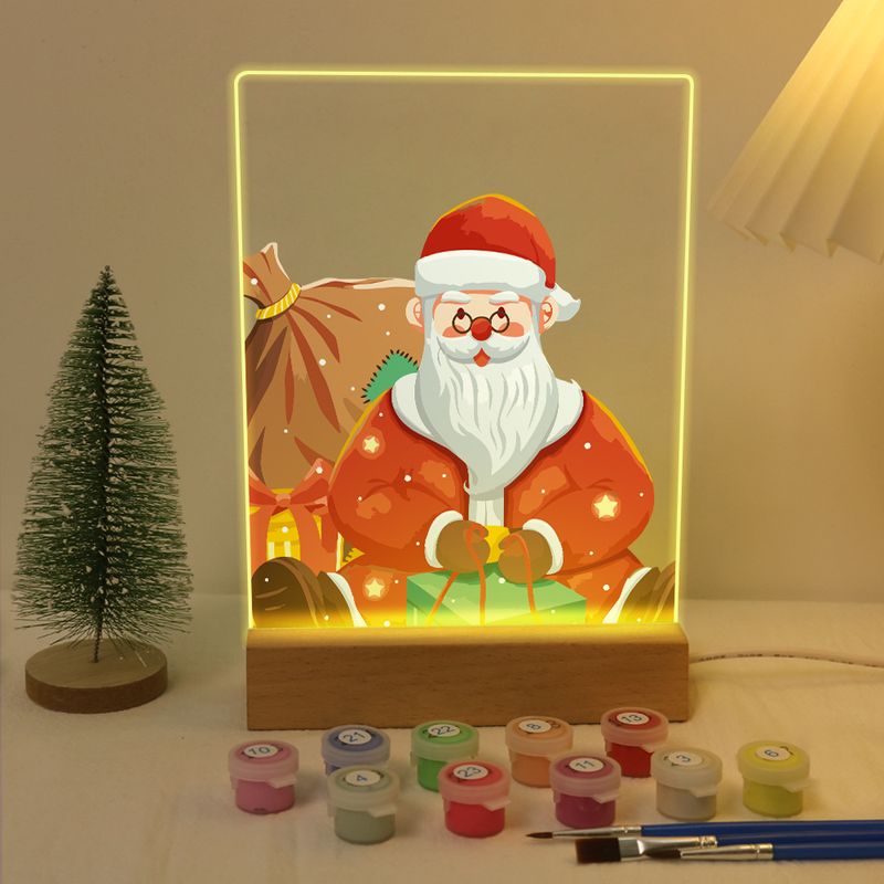 Joyful Santa Claus LED Paint by Numbers