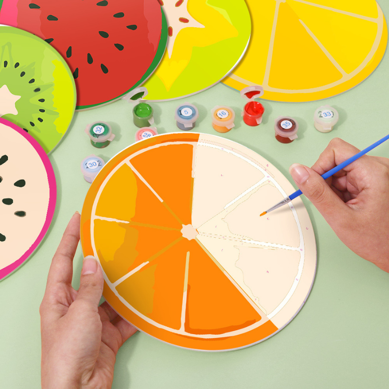 Juicy Fruit Collection 6-Pieces Paint by Numbers Placemat