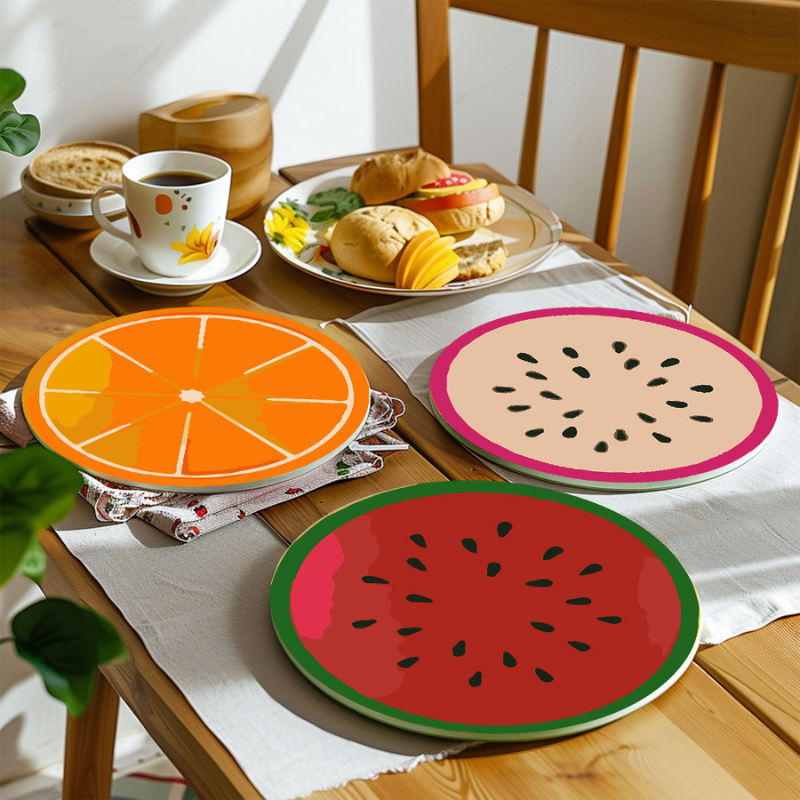 Juicy Fruit Collection 6-Pieces Paint by Numbers Placemat