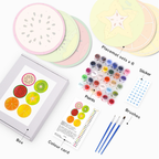 Juicy Fruit Collection 6-Pieces Paint by Numbers Placemat