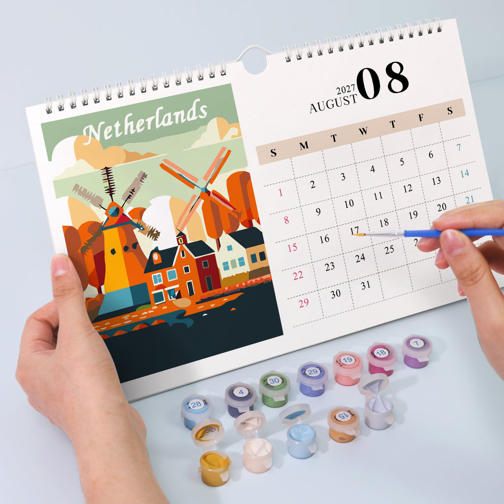 Landmark Paint by Numbers Calendar