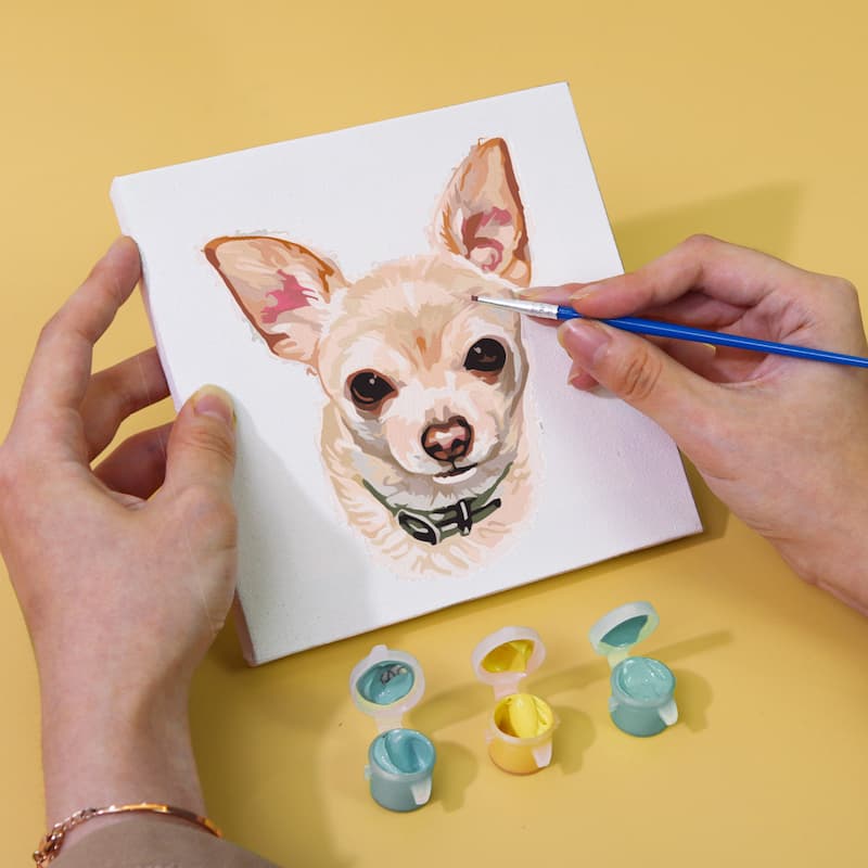 Lovely Dogs - 6 Mini Paintings