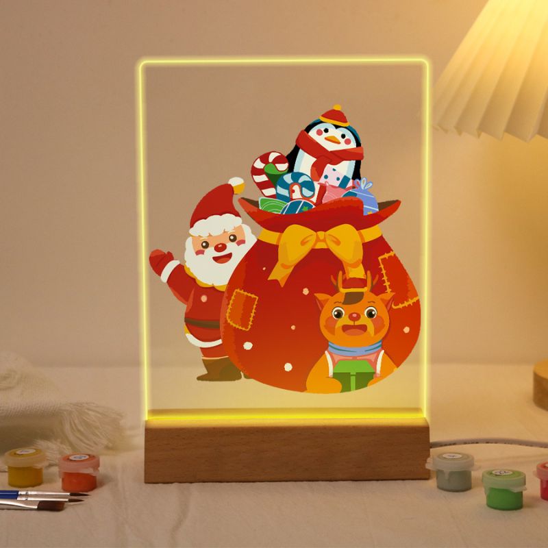 Merry Christmas Gift Crew LED Paint by Numbers