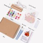Merry Christmas Gift Crew LED Paint by Numbers