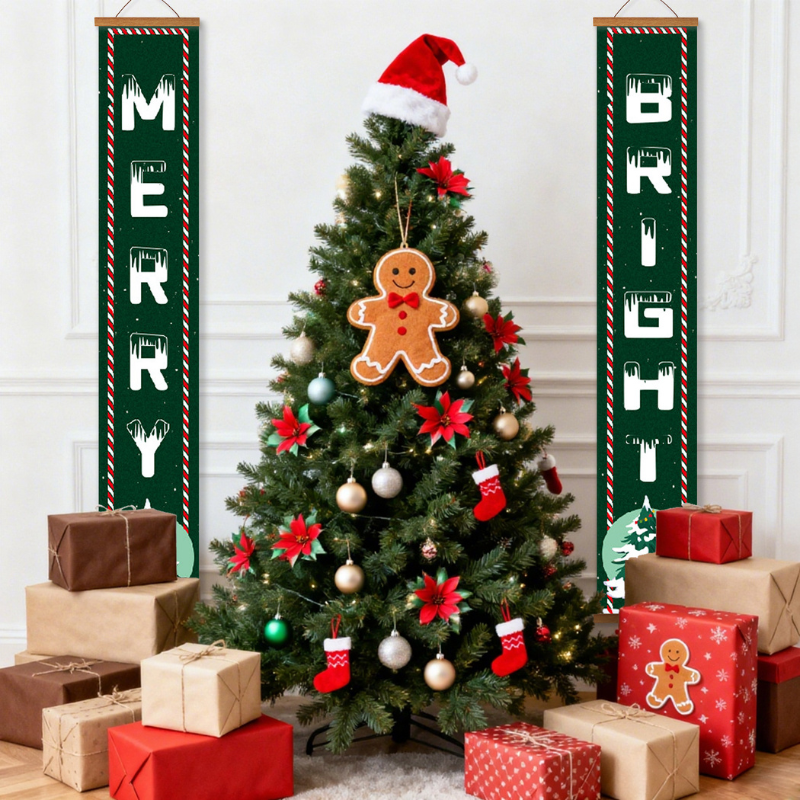 Merry & Bright Hanging Scroll Paint by Numbers Kit