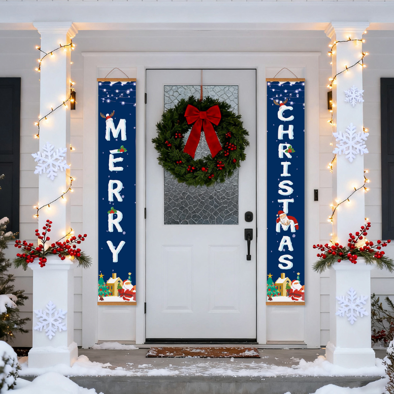 Merry Christmas Porch Sign Paint by Numbers Kit