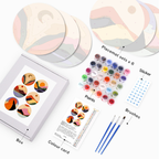 Modern Sunset Landscapes 6-Pieces Paint by Numbers Placemat